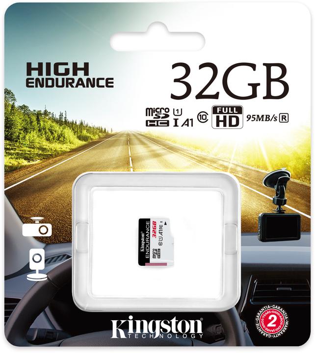 Image du produit Kingston haute endurance (32 Go, microSDHC, U1, UHS-I)