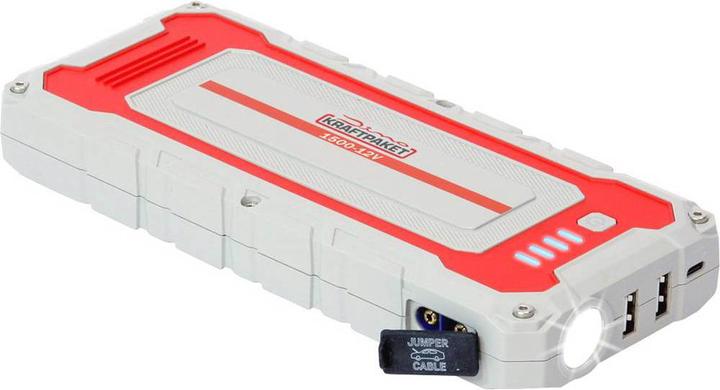 Actual product image Dino Quick start system, jumper cable 12V 1500A 62.9Wh 136150 jump start current (12 V)= (1500 A, 4250 mAh)
