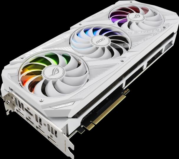 Image du produit ASUS GeForce ROG STRIX RTX 3070 O8G BLANC (8 Go)