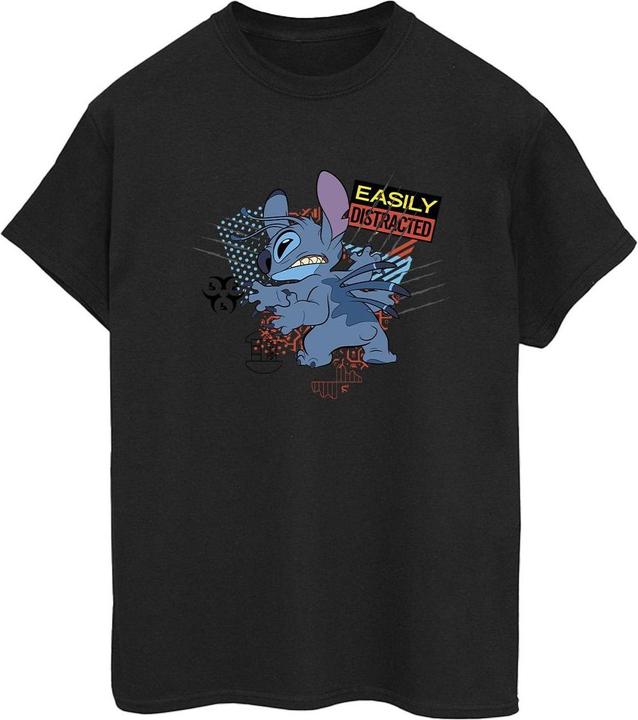 Image du produit Disney - T-shirt LILO AND STITCH EASILY DISTRACTED - Femme (S)