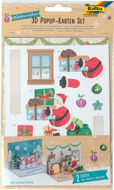 Produktbild Folia Weihnachtskarten-Set (2 Stk.)