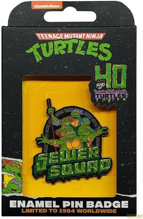 Actual product image Fanattik Teenage Mutant Ninja Turtles pin badge 40th Anniversary Limited Edition