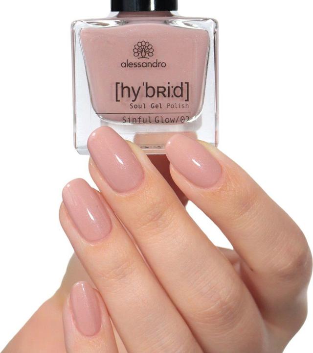 Actual product image Alessandro Hybrid Soul Gel Polish Sinful Glow (122, Gel-Effect Nail Polish)