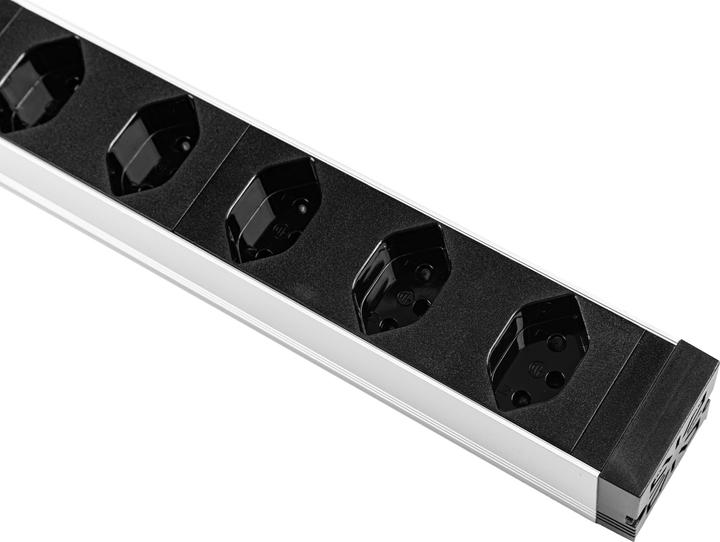 Actual product image Furber.power 19 Power strip 8x T13 with switch Black (8 x, Type 13, Type 12, 3 m)