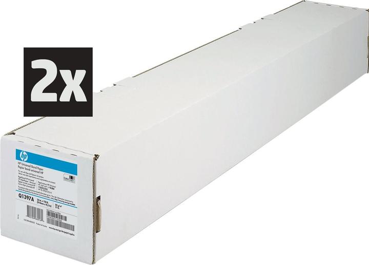 Immagine prodotto HP Carta bond universale 36 pollici 45 metri confezione da 2 pezzi (80 g/m², 4570 cm, 91.40 cm)