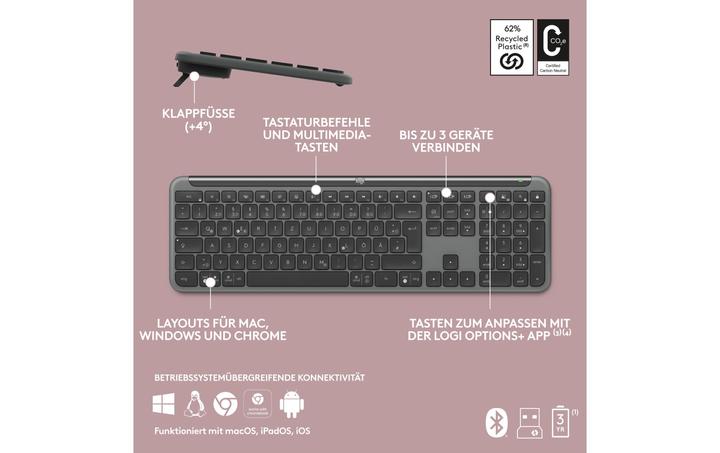 Immagine prodotto Logitech Combo Slim Signature MK950 (CH, Senza fili)
