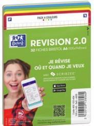 Produktbild Oxford Fiches bristol REVISION 2.0, A5, bord de couleur (A5, 250 g/m², 64 x)