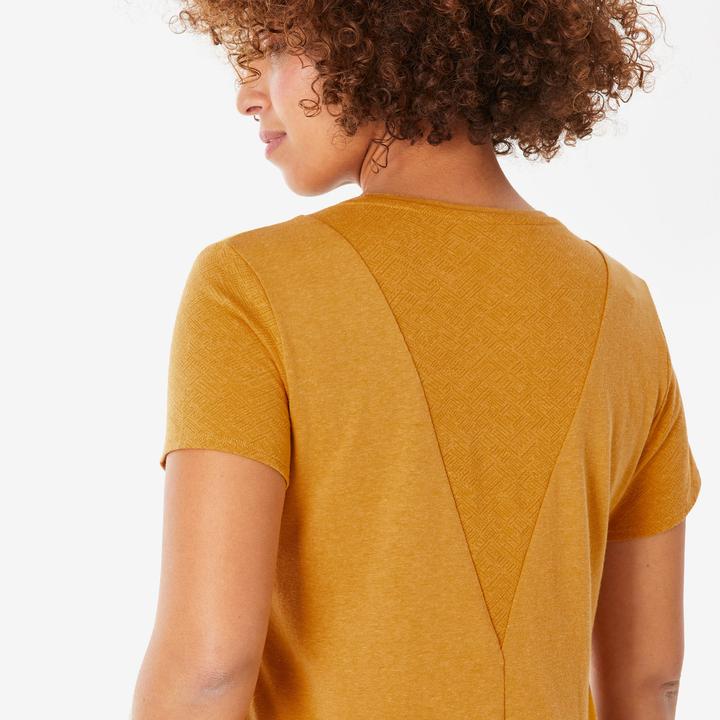 Produktbild Quechua Wandershirt Damen kurzarm - NH500 ocker (XL)