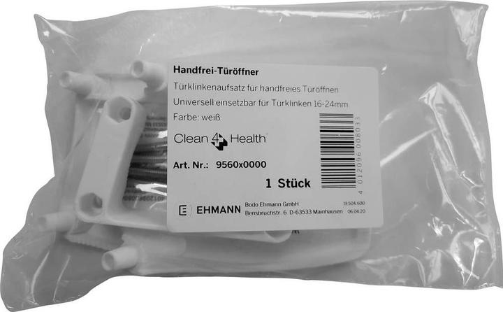 Actual product image Clean4Health Door opener Hand-free plastic white (Hearing protection replacement pads)