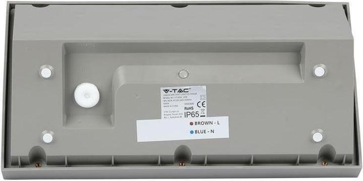 Image du produit V-TAC VT8055N Paysage extérieur à LED 20 W Lumière douce, grande, 4200 K, corps gris, IP65 (2050 lm)