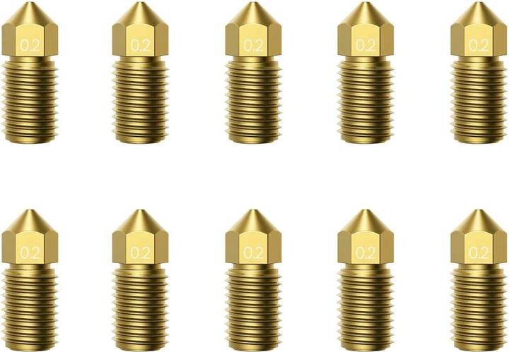 Actual product image Ankermake M5 Brass Nozzle kit 0,2mm (Blast pipe)