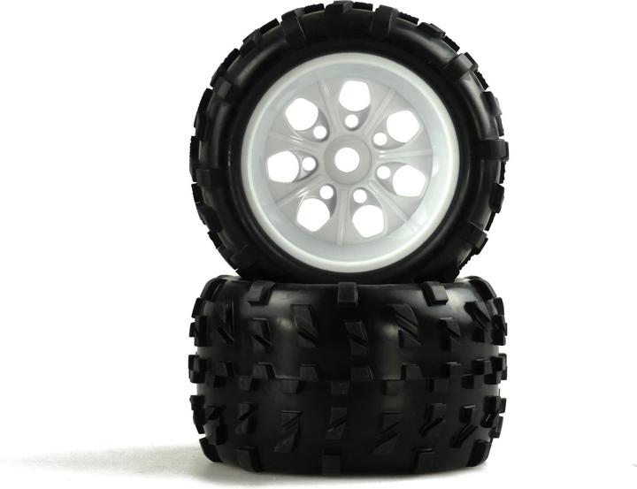Produktbild Amewi Monstertruck Kompletträder 1:8 Weisse Felge, 2 Stück