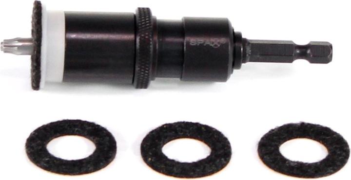 Image du produit Spax Drive Stop Butée de profondeur Support 1/4" avec embout T25 et Rondelles feutre (Six pans creux TX M25)
