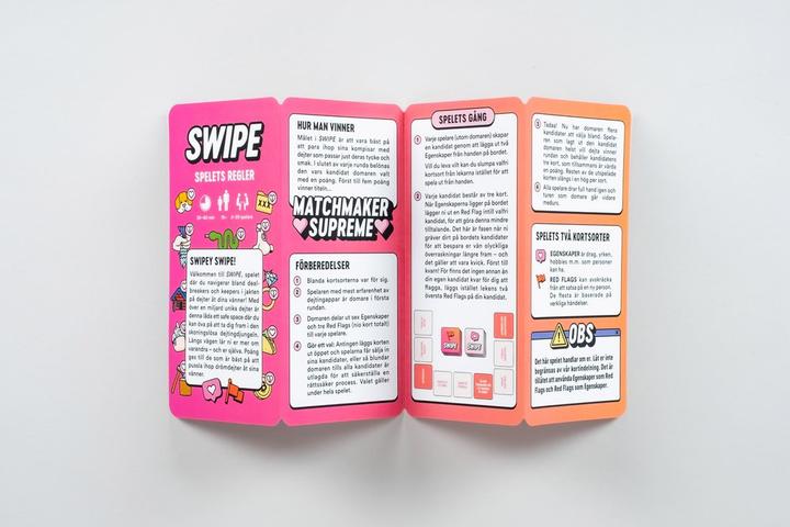Voedingswaarden en ingrediënten Ninja Print SWIPE - Spelet om drömdejter och dealbreakers! (SE)