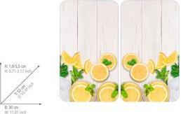 Produktbild Wenko Herdabdeckplatte Universal Mod. Zitronen 2er Set, für alle Herdarten
