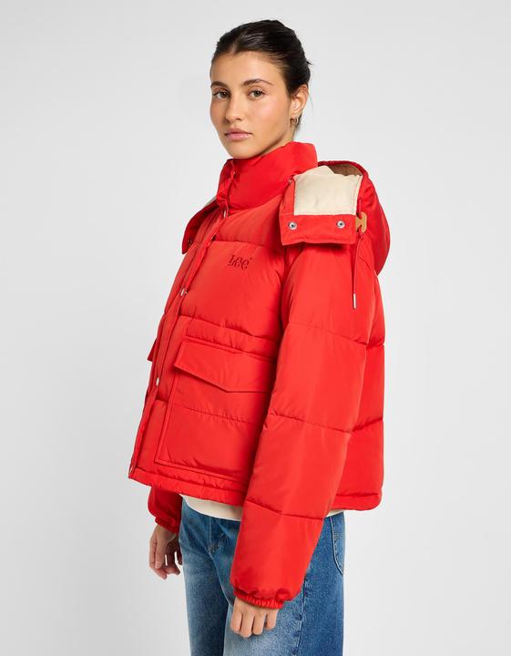 Actual product image Lee Quilted jacket Hooded Short Puffer (L)