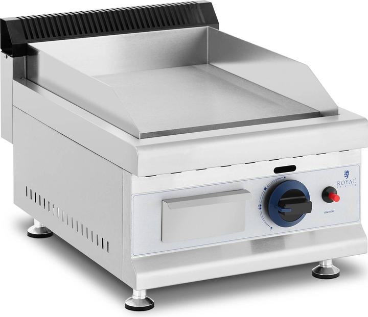 Produktbild Royal Catering Gasgrill Edelstahl Gasbräter 35 x 40 cm glatt 3.100 W Propan/Butan (0.00 kW)