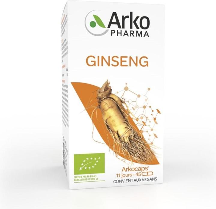 Immagine prodotto Arkopharma Arkocaps Ginseng Kapseln (45 Pezzo/i, Pillole, 45 g)