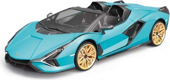 Image du produit Toymax Voiture Lamborghini Sian avec lumière, turquoise, 1:16