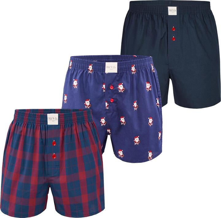 Phil & Co. Berlin Boxer Chrstimas Boxer 3er Pack