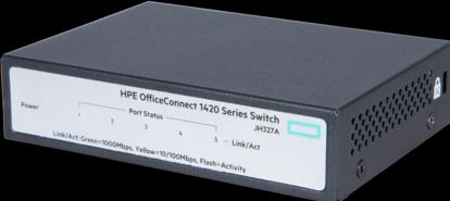 Produktbild HP Enterprise OfficeConnect 1420 5g - Switch - unmanaged - 5 x 10/100/1000 - Switch (5 Ports)