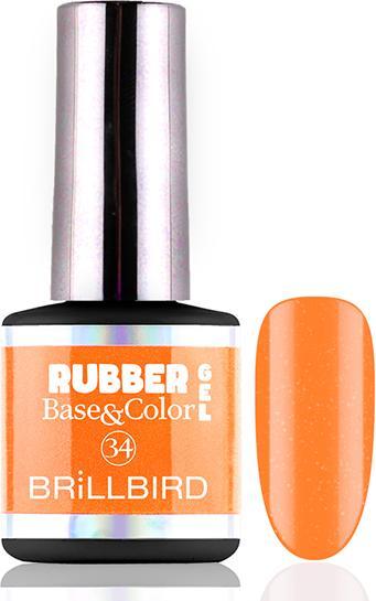 Image du produit BrillBird Gel Rubber Base&Coral #34 8ml (Vernis semi-permanent)