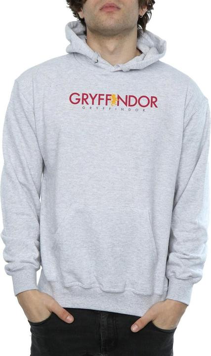 Actual product image Mens Gryffindor Text Hoodie (3XL)