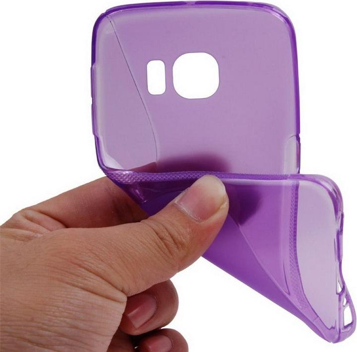 Produktbild König Design Handyhülle TPU Case für Handy Samsung Galaxy S6 Edge SM G925 Lila / Violett (Samsung Galaxy S6 Edge)