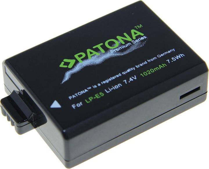 Actual product image Patona Premium Battery Canon LP-E5 (Camera battery)