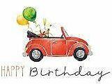 Produktbild Edition Gollong Postkarte. Happy Birthday (Auto)
