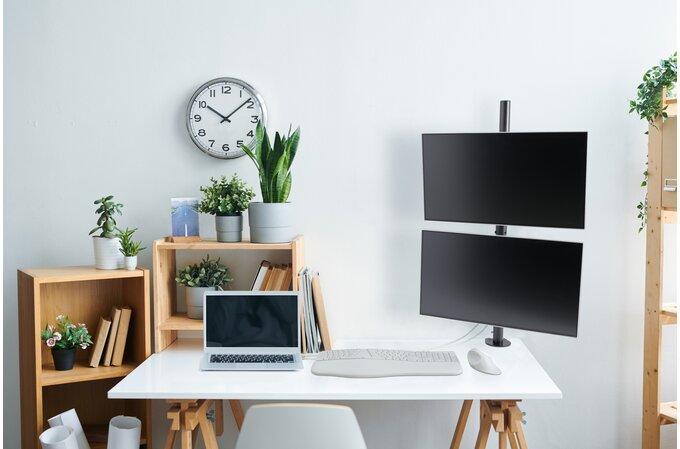 Actual product image Kensington Vertical Stacking Dual Arm (Table, 32")