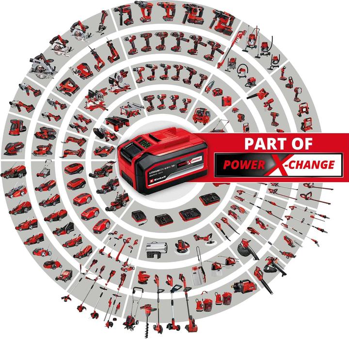 Actual product image Einhell 18V 4-6Ah & 6A Boostcharger PXC Power X-Change PLUS 4512143 Tool Battery and Charger 6Ah (18 V)