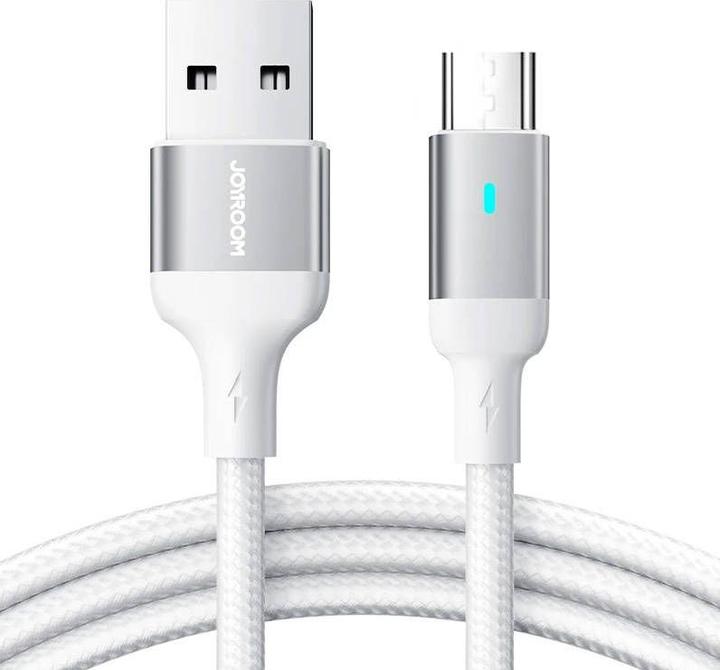 Joyroom S-UM018A10 Extraordinary Series 2.4A USB-A to Micro Fast Charging Data Cable 1.2m-White (1.20 m, USB 3.0)