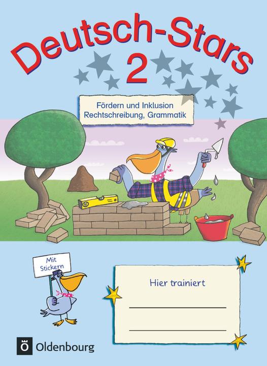 Actual product image Deutsch-Stars, Allgemeine Ausgabe, 2. Schuljahr, Fördern und Inklusion, Übungsheft, Mit Lös (German, Eva Nagai, Ruth Dolenc-Petz, Barbara Eiband, 2019)