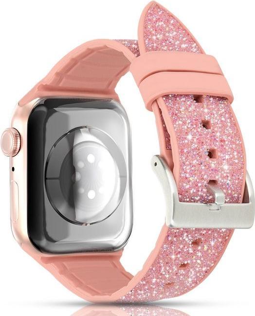 Produktbild Kingxbar Glitter Watch Band Series (38 mm, 40 mm, Silikon, Apple Watch Series 1, Apple Watch Series 2, Apple Watch Series 3, Apple Watch Series 4, Apple Watch Series 5, Apple Watch Series 6, Apple Watch SE)
