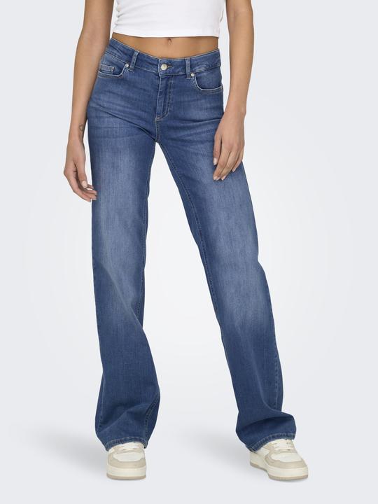 Actual product image Only Straight cut medium waist jeans Straight fit jeans (30)