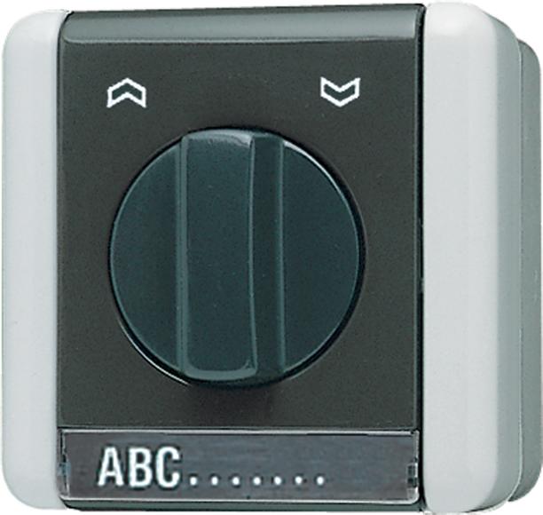 JUNG 834.20 W Jalousie-Drehschalter, 2-pol. (2 Antrieb 83420W