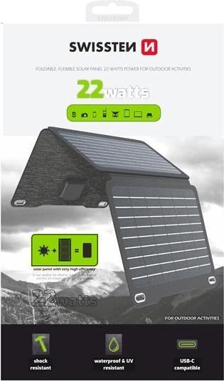 Produktbild Swissten Foldable Solar Panel 22W (22 W)
