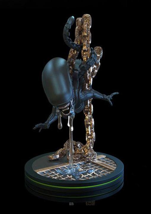 Actual product image Quantum Mechanix Alien figurine Q-Fig Xenomorph 13 cm
