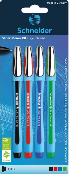 Immagine prodotto Schneider Cursore Biros Memo XB (Verde, Nero, Rosso, Blu, 1 x)