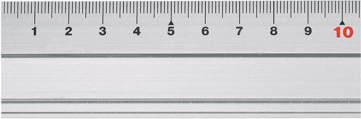Actual product image BRW Aluminium straightedge with bevel and non-slip rubber (60 cm)