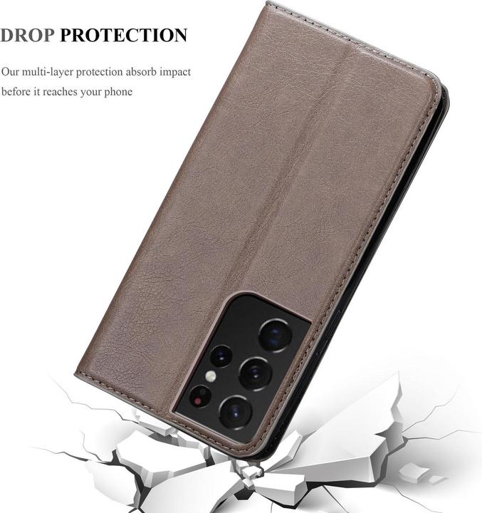 Actual product image Cadorabo Book Invisible Magnet Cover (Samsung Galaxy S21 Ultra)