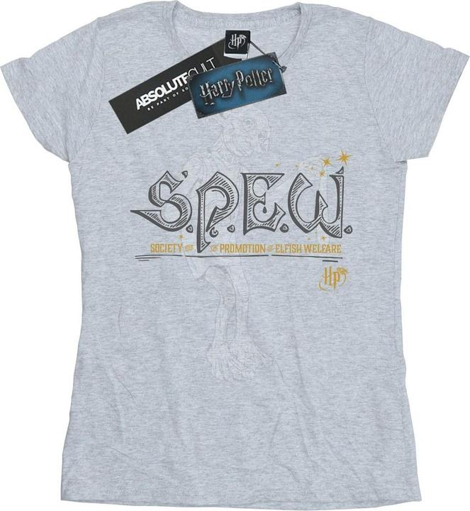 Actual product image Womens/Ladies Dobby Elfish Welfare Cotton T-Shirt (S)
