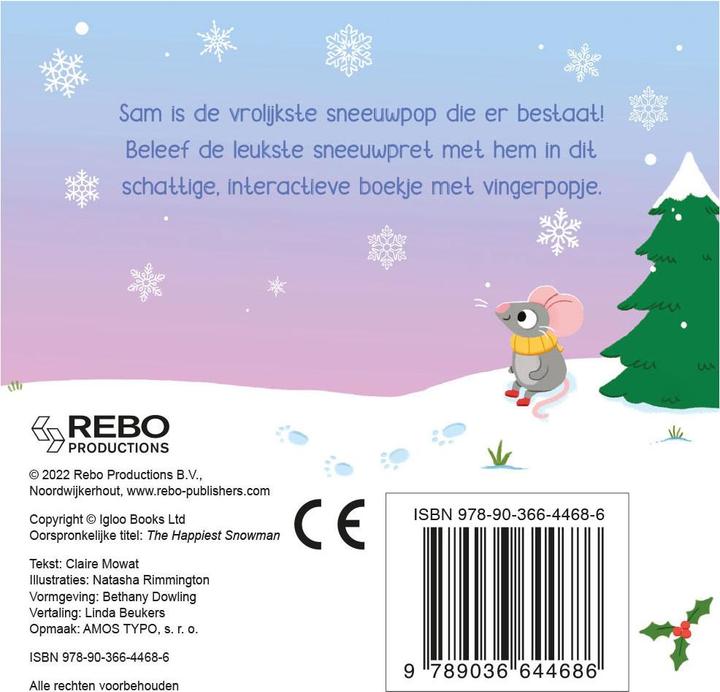 Image du produit Joyeux bonhomme de neige - livre de marionnettes à doigt