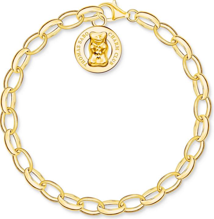 Produktbild Thomas Sabo Armband (19 cm, 750 Gelbgold Vergoldung, 925 Sterlingsilber)