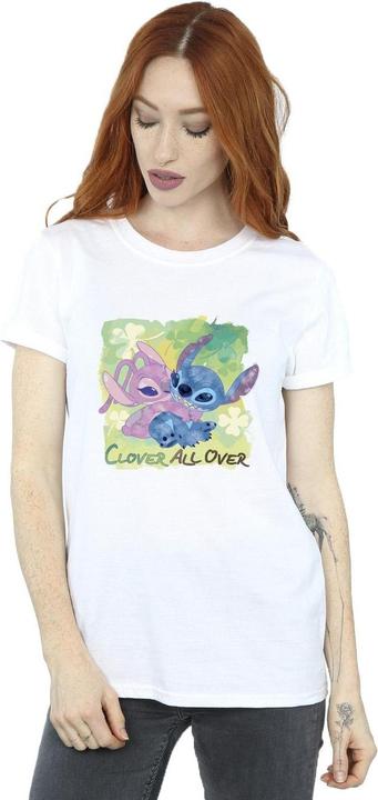 Immagine prodotto Disney Lilo And Stitch St Patrick's Day Clover Maglietta Ampia Donna (XXL)