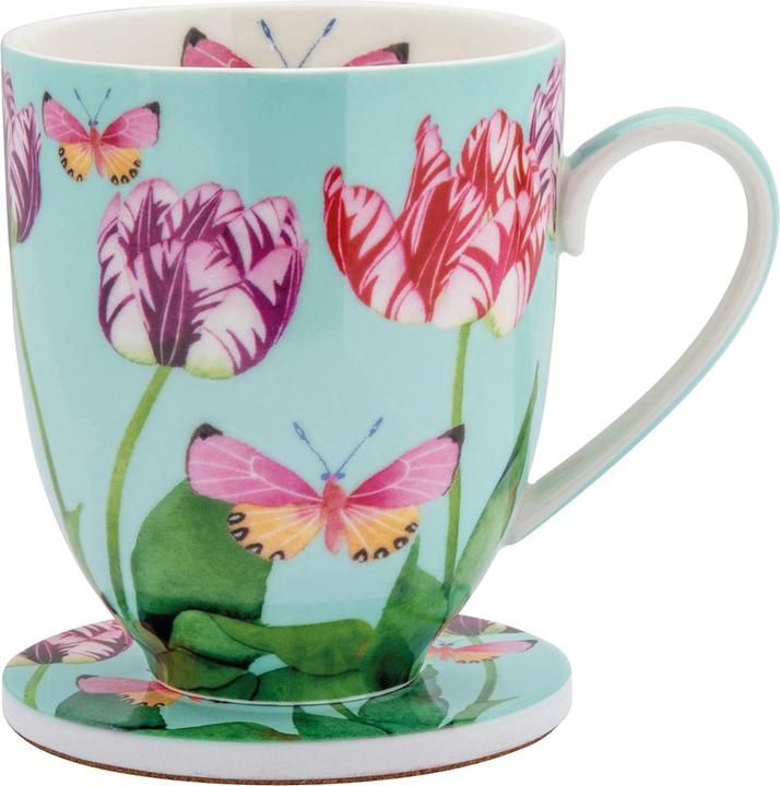 Image du produit Maxwell & Williams Mug avec dessous de verre Gabby Malpas Posey (400 ml, 1 x)