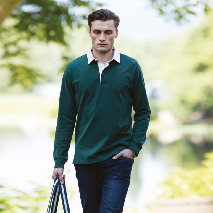 Image du produit Front Row Premium Longsleeve RugbyShirt Polo à manches longues (XL)
