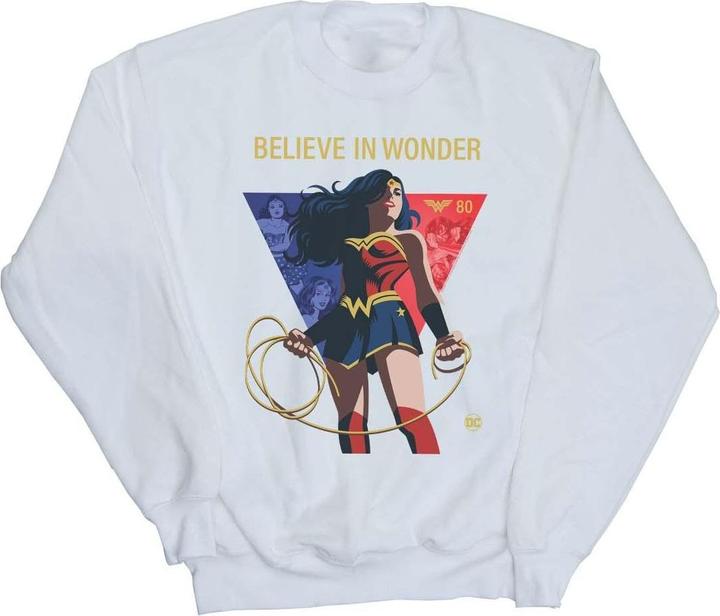 Wonder Woman 80th Anniversary Believe In Wonder Pose Sweatshirt