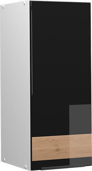 Black oak high gloss/white